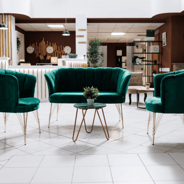 Elegant Emerald Velvet Lounge Set